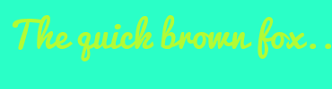 Image with Font Color B2FB35 and Background Color 2AFFC7